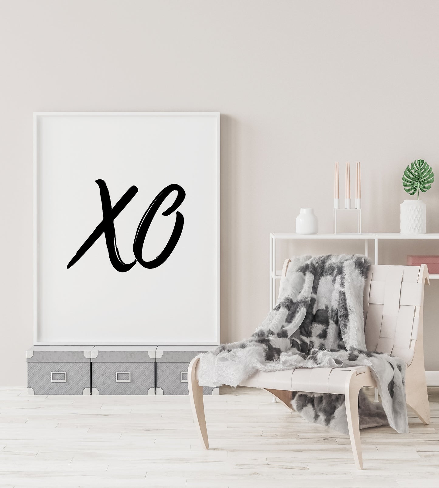 Quote Print | XO | Hugs & Kisses | Cute Print
