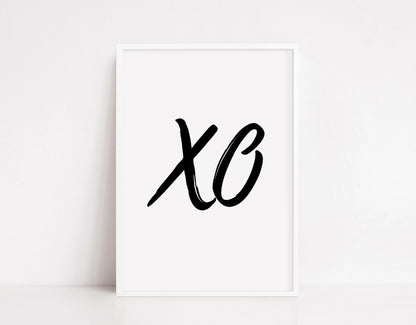 Quote Print | XO | Hugs & Kisses | Cute Print