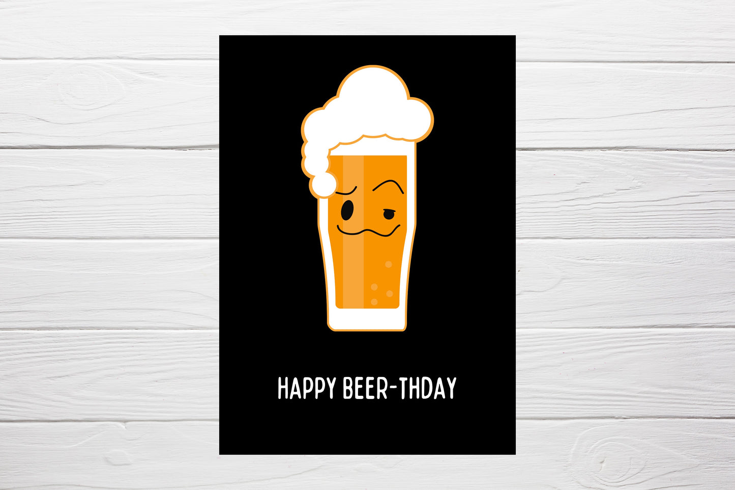 Birthday Card | Happy Beer-thday | Funny Card