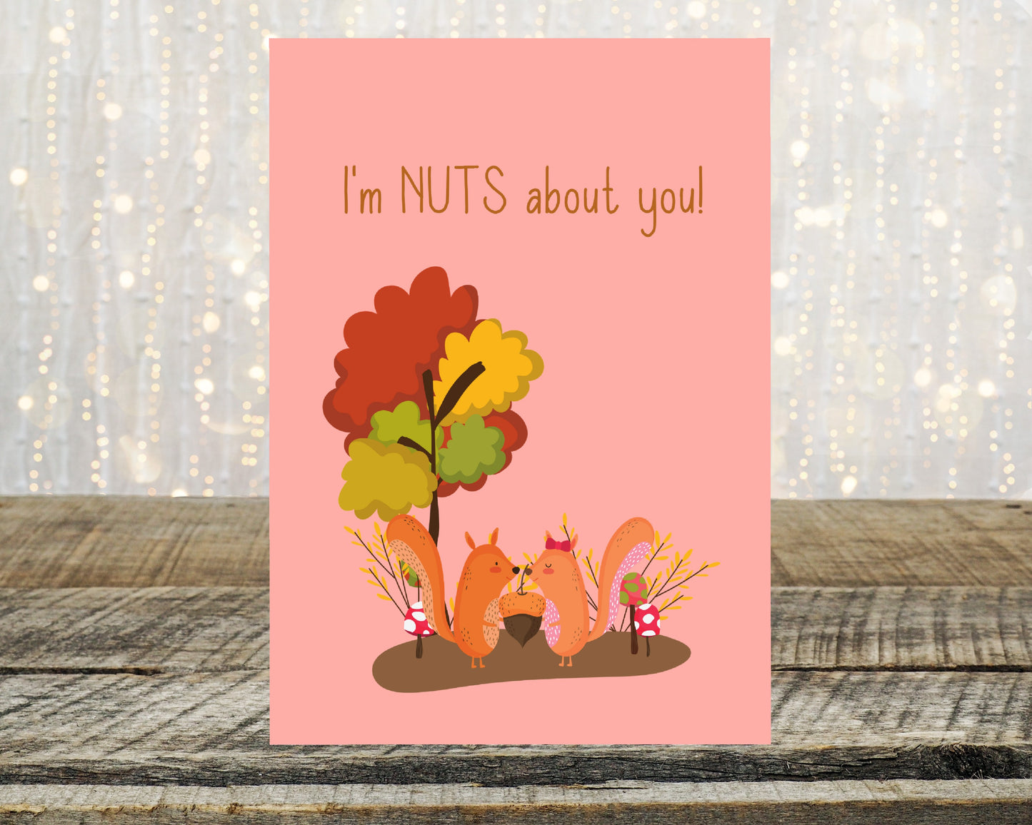 Valentines Card | Anniversary Card | I'm Nuts About You | Couples Card