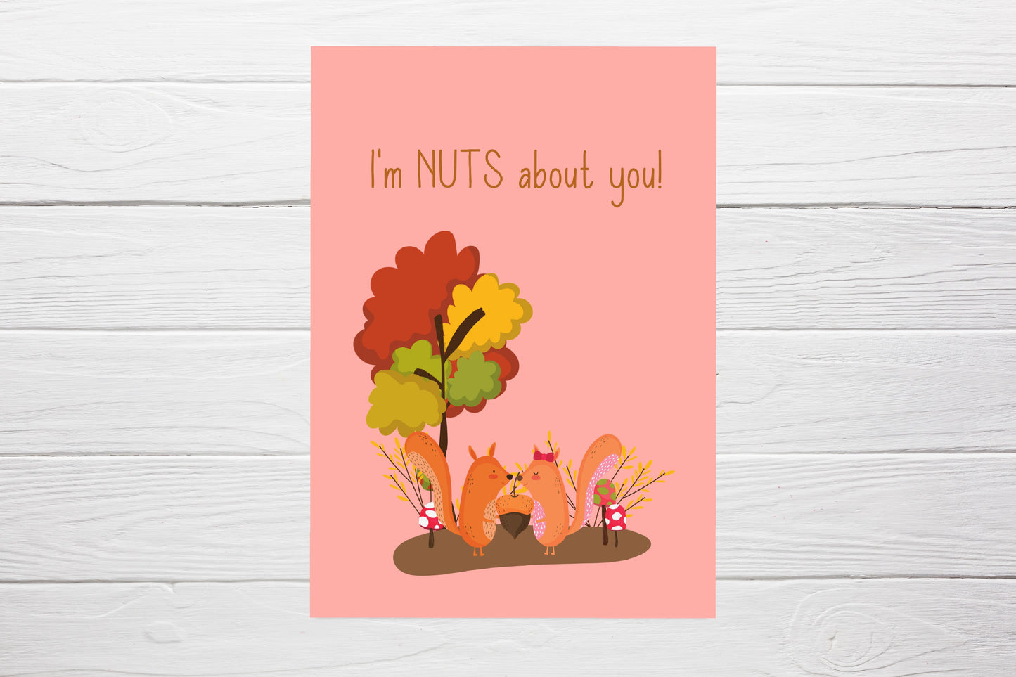 Valentines Card | Anniversary Card | I'm Nuts About You | Couples Card