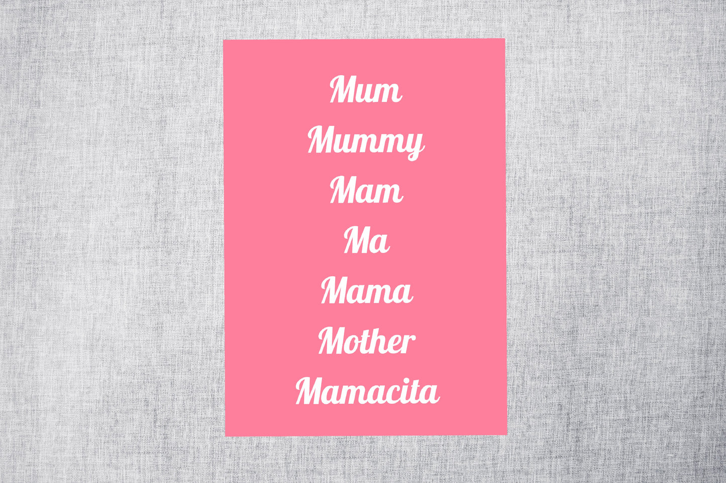 Mothers Day Card | Mum Mummy Mama Ma Mama Mother Mamacita | Cute Card