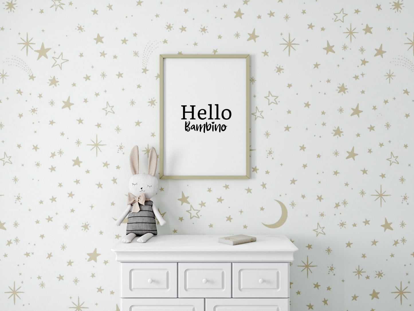 Nursery Print | Hello Bambino | Quote Print