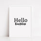 Nursery Print | Hello Bambino | Quote Print