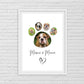 Pet Print | Photo Paw Print | Family Print | Pet Gift | Personalised Print