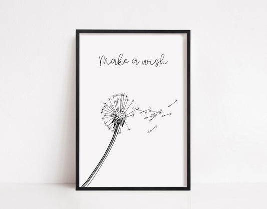 Quote Print | Make A Wish | Positive Print