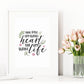 Quote Print | You Have My Whole Heart For My Whole Life | Love Print | Nursery Print