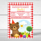 Red Teddy Bear Picnic Invitations | A6 Invites | Teddy Bear Theme Invitations | Party Invitations
