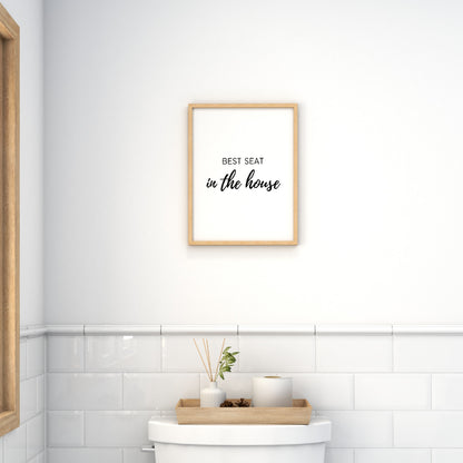 Bathroom Print | Best Seat In The House | Funny Print