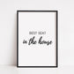 Bathroom Print | Best Seat In The House | Funny Print