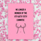 Thinking Of You Card | No Longer A Member Of The Itty Bitty Titty Commitee | Funny Card | Boob Job Card