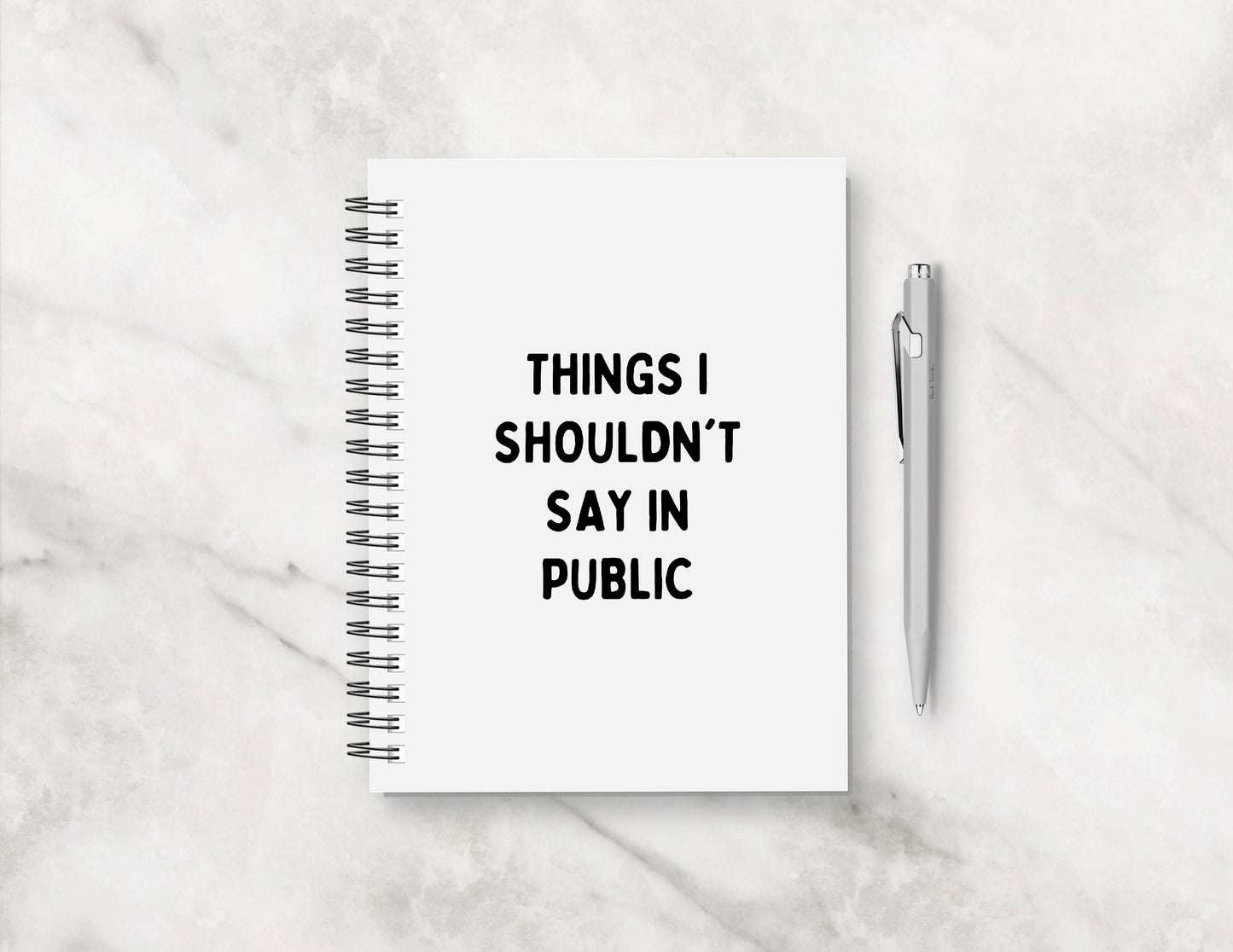 Funny Notebook | Things I Shouldn't Say In Public | Funny Planner