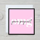 Baby Shower Card | OMG You're Pregnant | Congratulations Card