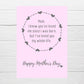 Mothers Day Card | Loved You My Whole Life | Cute Mum Card