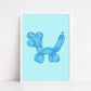 Quirky Print | Balloon Dog Image | Home Print