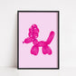 Quirky Print | Balloon Dog Image | Home Print