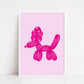 Quirky Print | Balloon Dog Image | Home Print