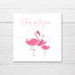 Cute Card | I Look Up To You Flamingo Card | Mothers Day Card | Friend Card | Teacher Card