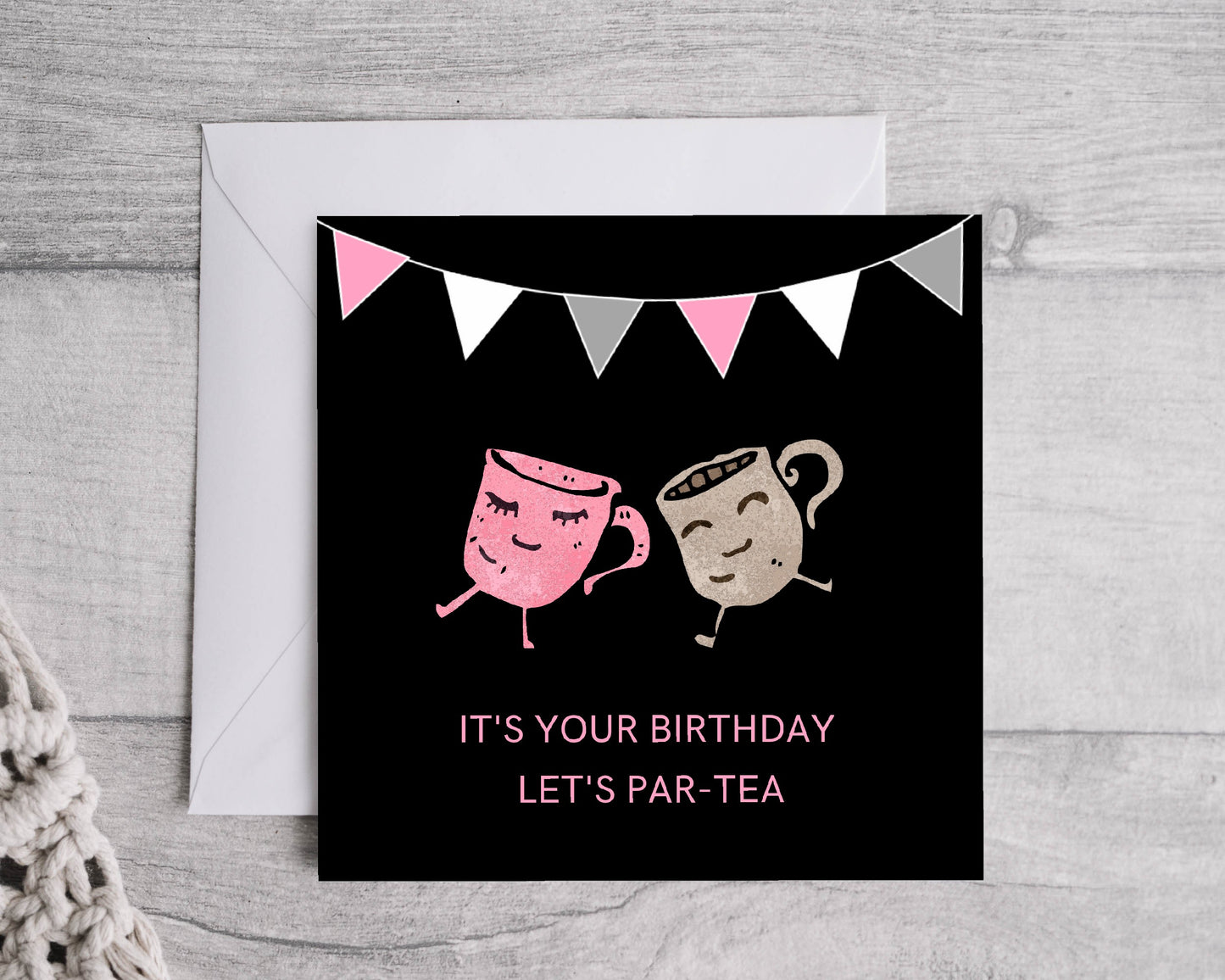 Birthday Card | It's Your Birthday, Let's Par-tea | Cute Card | Funny Card