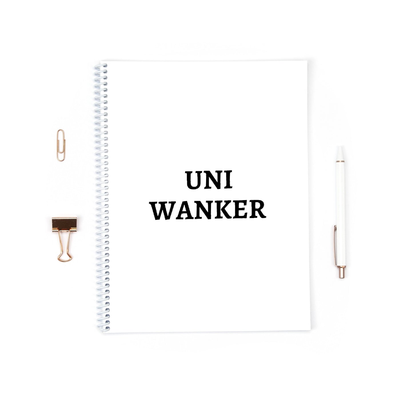 Uni Notebook | University Stationery | Uni Wanker | Funny Notebook