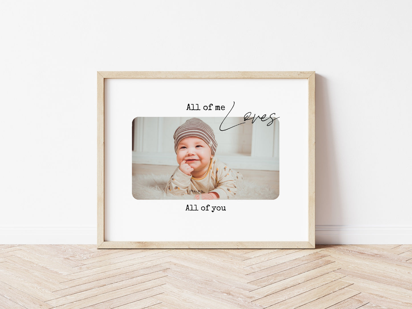 Nursery Print | Children Print | All Of Me Loves All Of You | Personalised Print