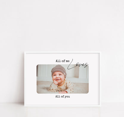 Nursery Print | Children Print | All Of Me Loves All Of You | Personalised Print