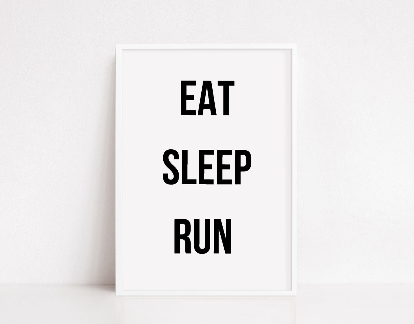 Fitness Print | Eat, Sleep, Run | Gym Print | Motivational Print