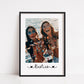 Besties Print | Personalised Image Print | Photo Print | Best Friend Gift | Best Friend Print (Portrait)