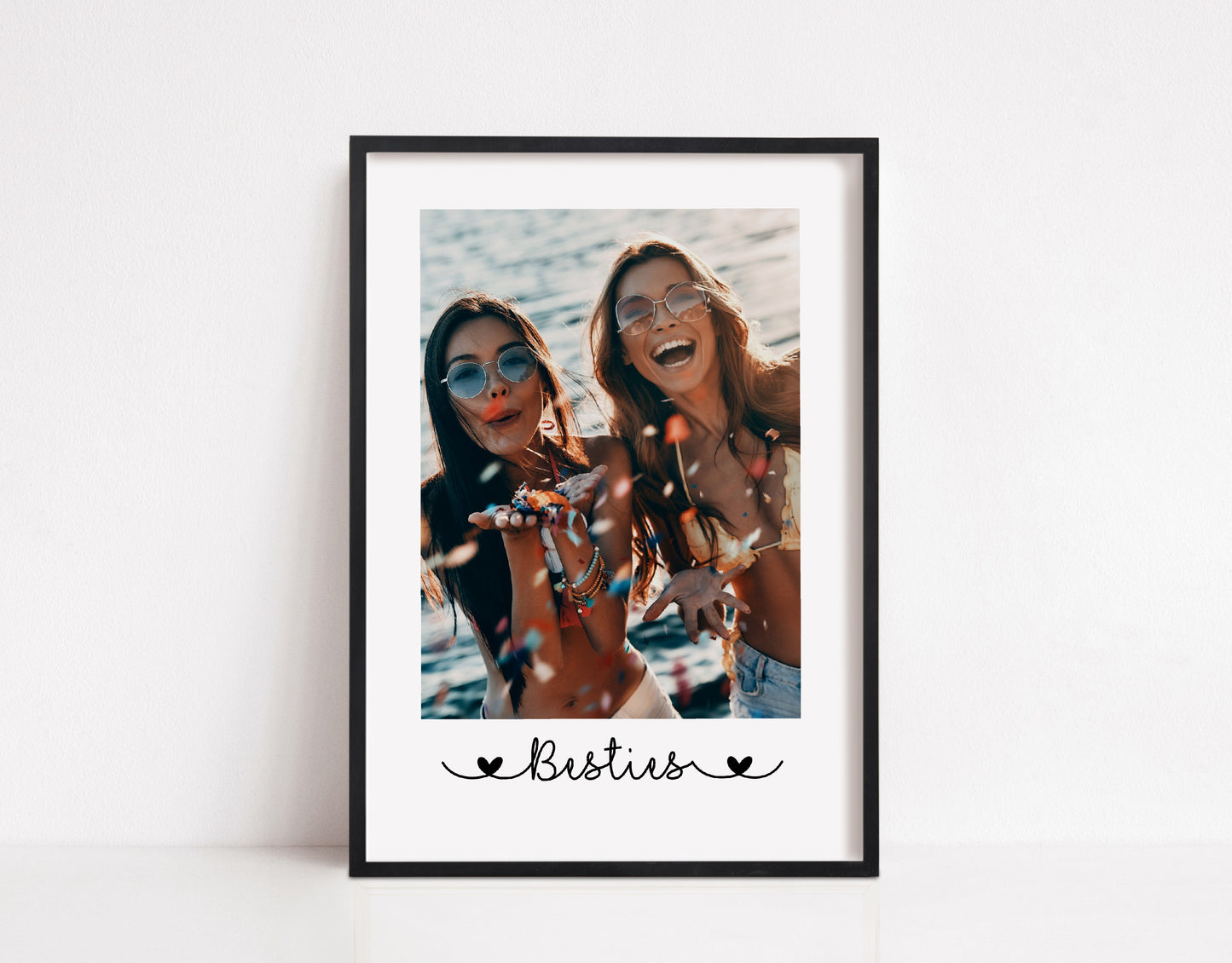 Besties Print | Personalised Image Print | Photo Print | Best Friend Gift | Best Friend Print (Portrait)
