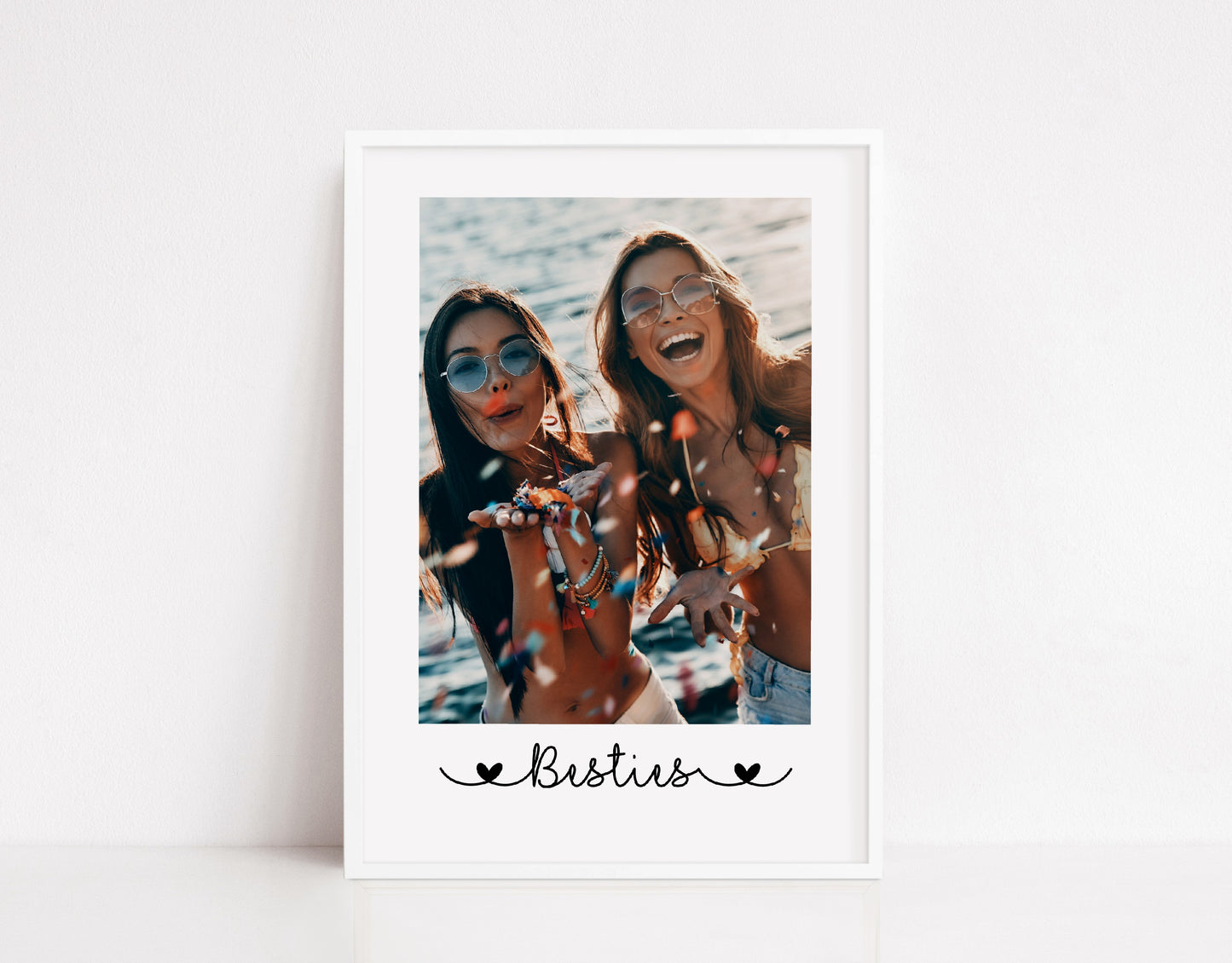 Besties Print | Personalised Image Print | Photo Print | Best Friend Gift | Best Friend Print (Portrait)