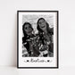 Besties Print | Personalised Image Print | Photo Print | Best Friend Gift | Best Friend Print (Portrait)
