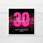 Birthday Card | Personalised 30th Birthday Card | Thirty Birthday Card