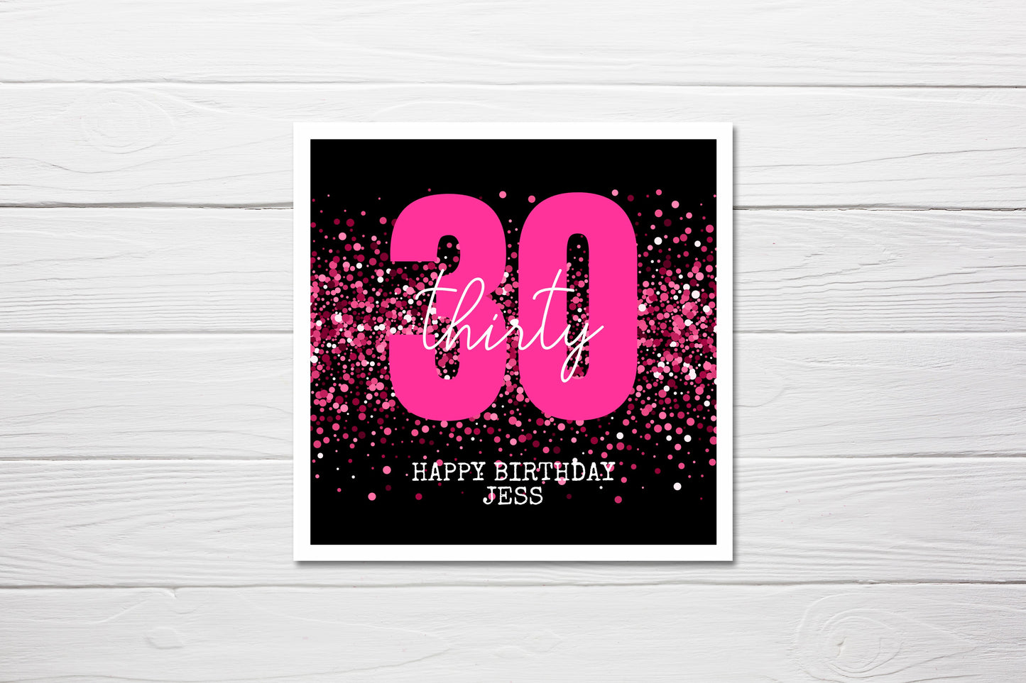 Birthday Card | Personalised 30th Birthday Card | Thirty Birthday Card