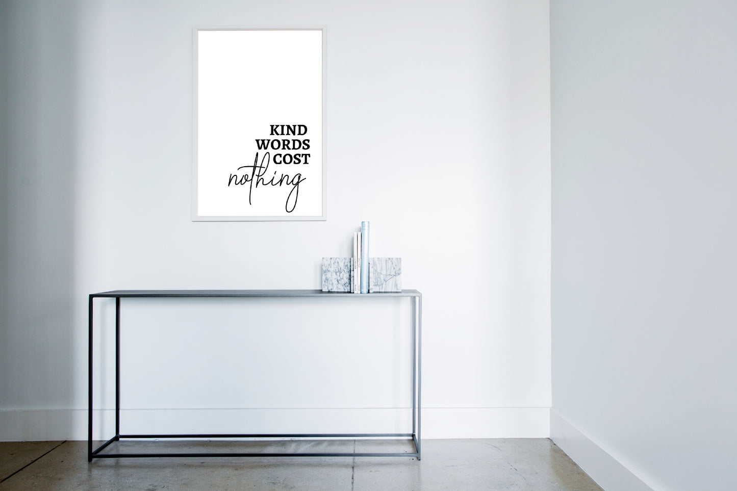 Quote Print | Kind Words Cost Nothing | Positive Print