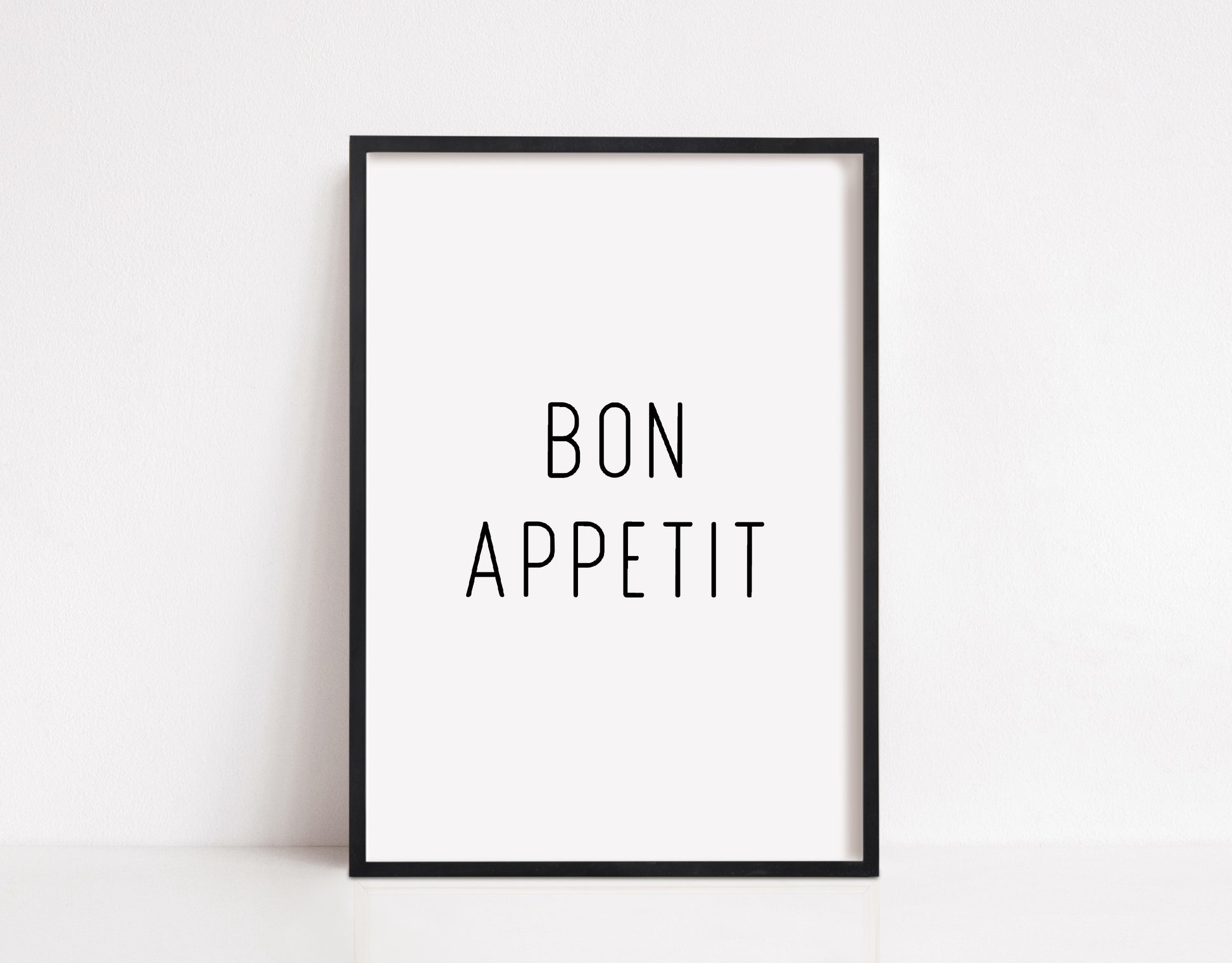 Kitchen Print | Bon Apetit Print | Quote Print | Home Print - Dinky Designs