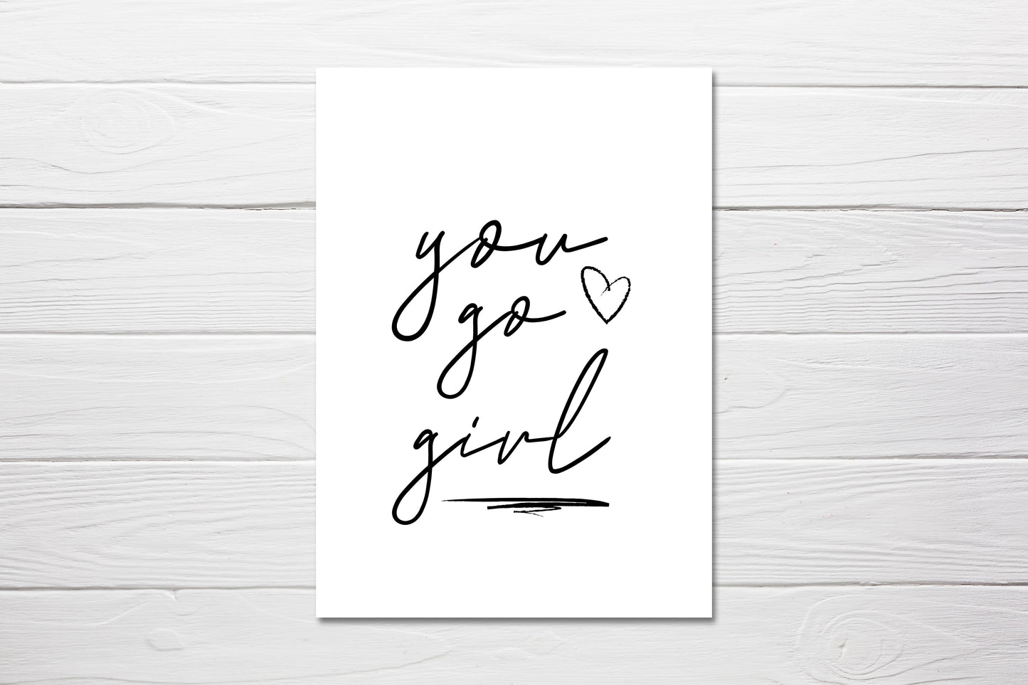 Thoughtful Card | You Go Girl | Encouragement Card
