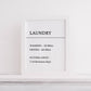 Laundry Print | Washing, Drying, Putting Away | Funny Print