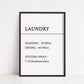 Laundry Print | Washing, Drying, Putting Away | Funny Print