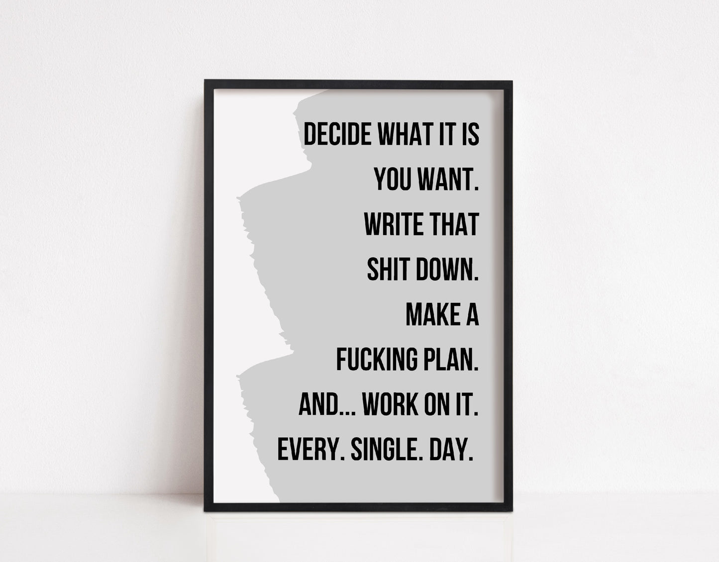 Quote Print | Decide What It Is You Want | Motivational Print - Dinky Designs
