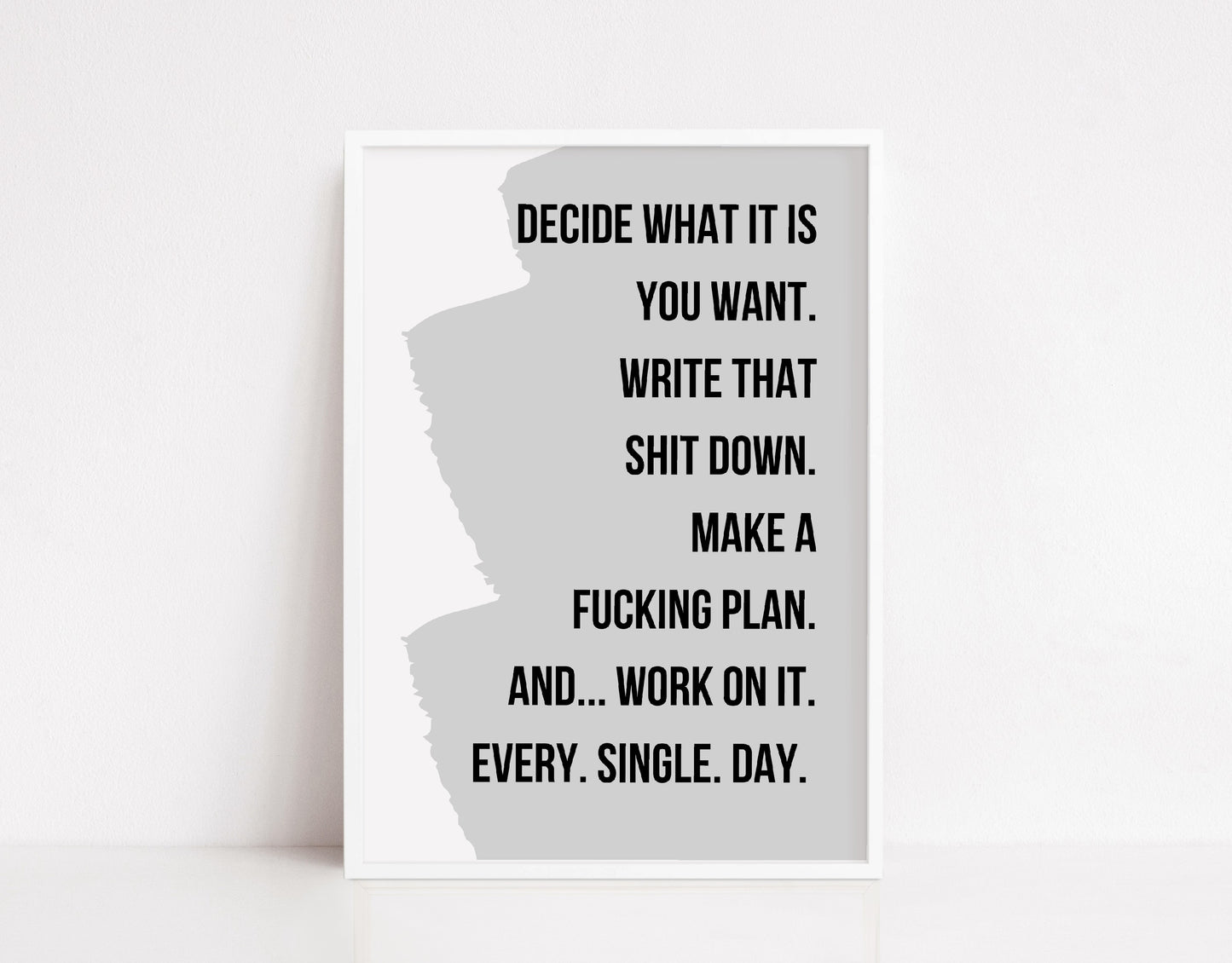 Quote Print | Decide What It Is You Want | Motivational Print - Dinky Designs