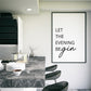Kitchen Print | Let The Evening BeGIN | Quote Print | Kitchen Décor - Dinky Designs