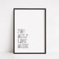 Quote Print | You Only Live Once | Motivational Print | Inspirational Print