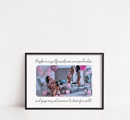 Besties Print | Soulmate Print | Personalised Image Print | Photo Print | Best Friend Gift | Best Friend Print