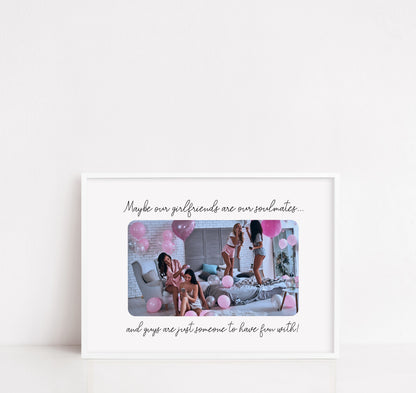 Besties Print | Soulmate Print | Personalised Image Print | Photo Print | Best Friend Gift | Best Friend Print