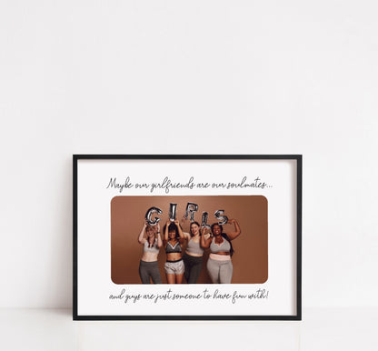 Besties Print | Soulmate Print | Personalised Image Print | Photo Print | Best Friend Gift | Best Friend Print