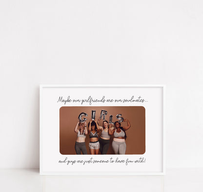 Besties Print | Soulmate Print | Personalised Image Print | Photo Print | Best Friend Gift | Best Friend Print
