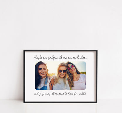 Besties Print | Soulmate Print | Personalised Image Print | Photo Print | Best Friend Gift | Best Friend Print