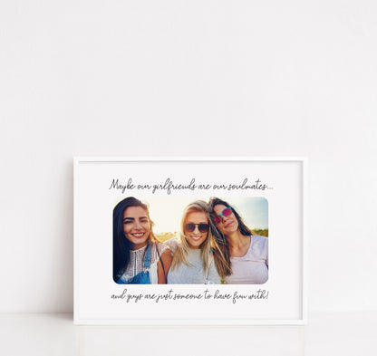 Besties Print | Soulmate Print | Personalised Image Print | Photo Print | Best Friend Gift | Best Friend Print