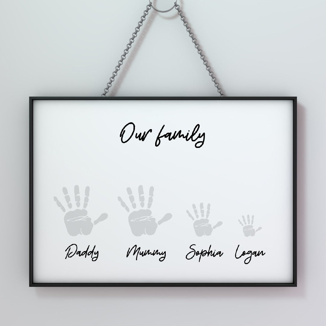 Family Print | Personalised Handprint Design | Family Gift