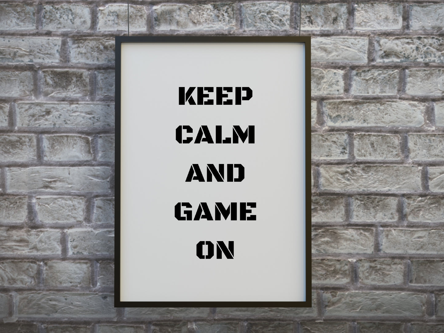 Quote Print | Keep Calm And Game On | Gaming Print